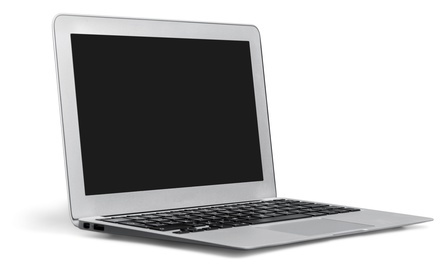 silberner Laptop
